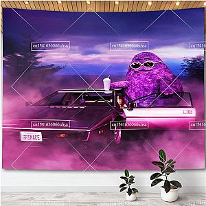 Grimace Snake Purple Grimace On Car Wall Tapestry