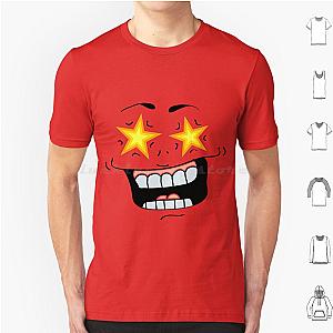 Grimace Cartoon Design-Transparent Background Star Eyes T-Shirt