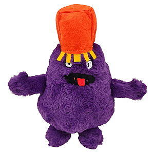 22cm Purple Grimace Shake Fry Potato Hat Cute Toy Plush