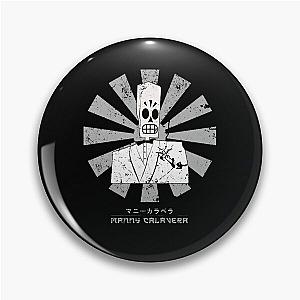 Manny Retro Japanese Grim Fandango Pin