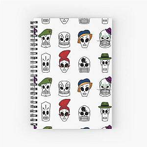 Grim Fandango Skulls Spiral Notebook