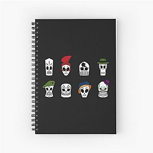 Grim Fandango Skulls Spiral Notebook