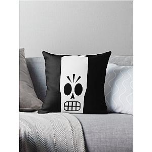 Manny Calavera portrait from Grim Fandango Throw Pillow