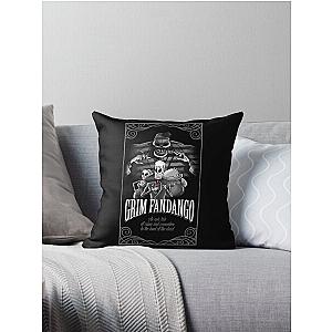 GRIM FANDANGO Classic . Throw Pillow