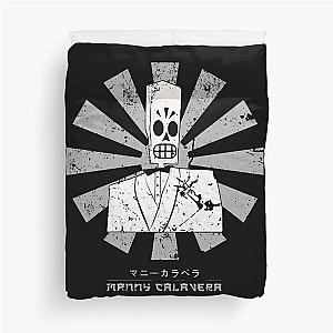 Manny Retro Japanese Grim Fandango Duvet Cover