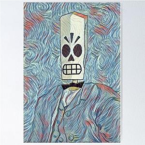 Grim Fandango - Manuel Calavera Self-Portrait - T-Shirts, Gadgets & Face Masks Poster