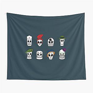 Grim Fandango Skulls Tapestry