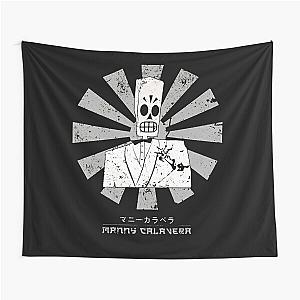 Manny Retro Japanese Grim Fandango Tapestry