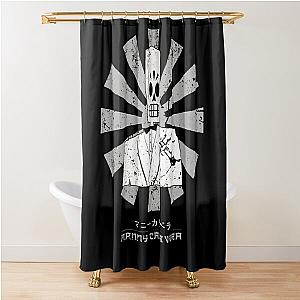 Manny Retro Japanese Grim Fandango Shower Curtain