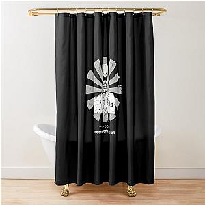 Manny Retro Japanese Grim Fandango  Shower Curtain