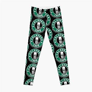 Grim Fandango Calavera Cafe (Starbucks spoof) Leggings