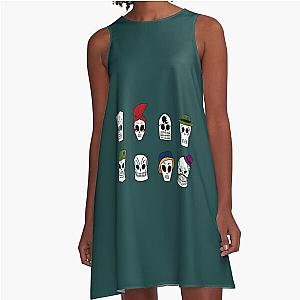 Grim Fandango Skulls A-Line Dress