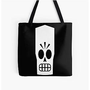 Manny Calavera portrait from Grim Fandango All Over Print Tote Bag