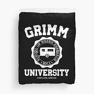 Retro Grimm University Duvet Cover