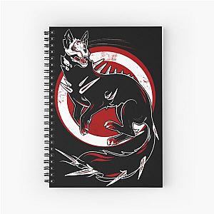 Wolf Grimm Red Spiral Notebook