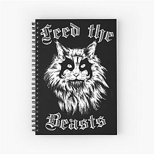 Feed The Beasts (Designed by Jonathan Grimm Art) Proceeds Help Rescue Cats! Spiral Notebook