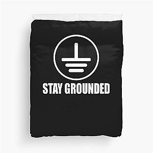 Stay Grounded Engineer Electrician Duvet Cover