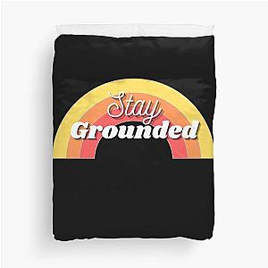 Stay Grounded Rainbow Duvet Cover