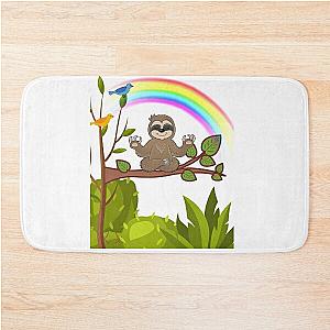 Grounded Sloth  Bath Mat