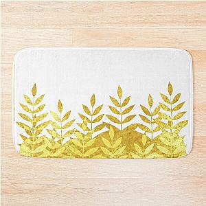 Golden Leaves Grounded Bath Mat