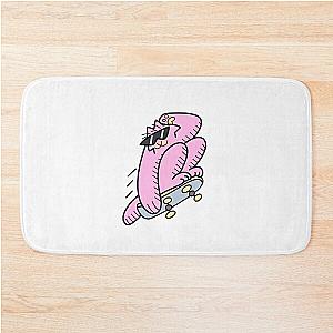 Grounded - Hoops' Cat Shirt Bath Mat