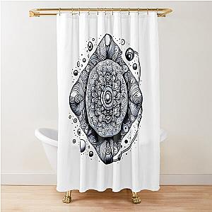 Zentangle Roots: Grounded in Complexity Shower Curtain