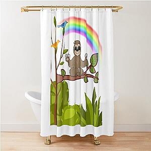 Grounded Sloth  Shower Curtain