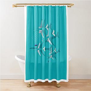 Grounded Planes Shower Curtain