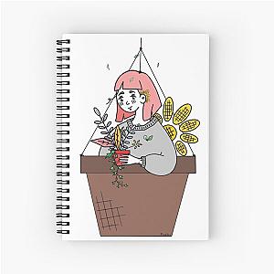 Flowery Gardener, Grounded? Uplifted. Spiral Notebook