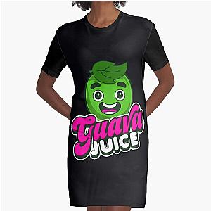 Kids Guava Juice Logo Graphic T-Shirt Dress