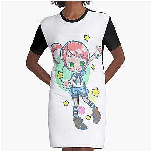 Guava Juice Graphic T-Shirt Dress