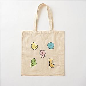 sticker pack kawaii animals critters sanrio gudetama pochacco Cotton Tote Bag