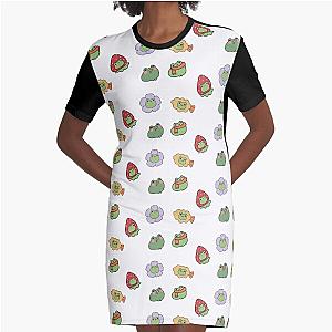 sticker pack frogs kawaii frog sanrio gudetama pochacco Graphic T-Shirt Dress