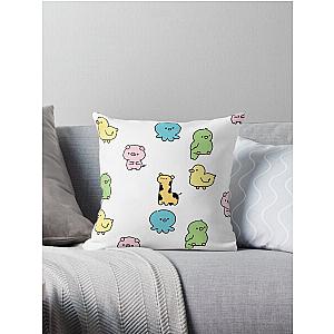 sticker pack kawaii animals critters sanrio gudetama pochacco Throw Pillow