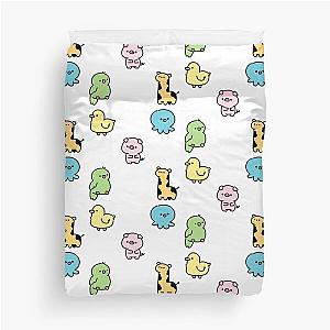 sticker pack kawaii animals critters sanrio gudetama pochacco Duvet Cover