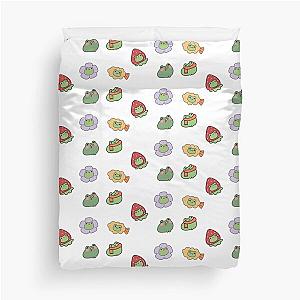 sticker pack frogs kawaii frog sanrio gudetama pochacco Duvet Cover