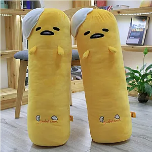 68/110cm Cute Gudetama Plush Toy Stuffed Anime Long Pillow Gudetama Plushies Hug Sleeping Pillow Sofa Decoration Pillow Washable