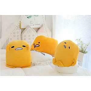 Kawaii Sanrio Gudetama Plush Toy Cute Anime Egg Stuffed Doll Lovely Room Decor Gudetama Cushion Bedside Pillow Gifts For Kids