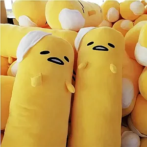 68/110cm Gudetama Plush Doll Toy Stuffed Anime Long Throw Pillow Hug Sleeping Sofa Cushion Decoration Children Birthday Gifts