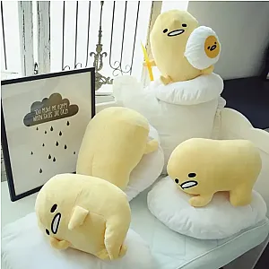 Gudetama Plush Throw Pillow Anime Soft Filled Plush Pillow Kawaii Plush Toys Japanese Style