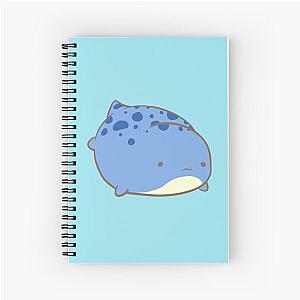 Guild Wars 2- Blue Quaggan Swimming Spiral Notebook