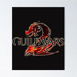 Guild Wars 2 Logo Dragon  Essential T-Shirt557 Guild Wars 2 Logo Dragon  Essential T-Shirt Poster