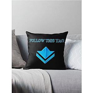 Guild Wars 2: "Follow This Tag" Commander Tag Throw Pillow