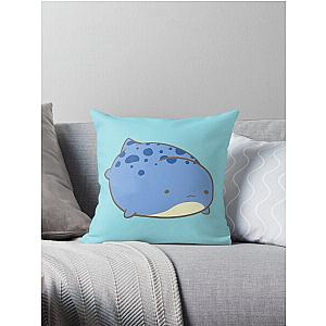 Guild Wars 2- Blue Quaggan Swimming Throw Pillow