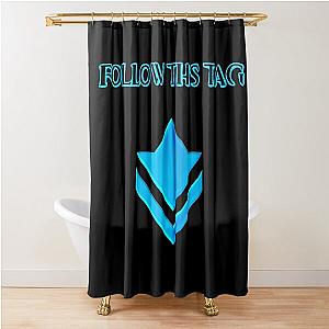 Guild Wars 2: "Follow This Tag" Commander Tag Shower Curtain