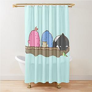 Guild Wars 2- Quaggans in a Boat Shower Curtain