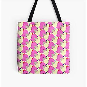 Guild Wars 2- Pink Quaggan  All Over Print Tote Bag