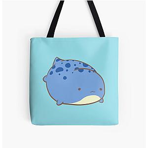 Guild Wars 2- Blue Quaggan Swimming All Over Print Tote Bag