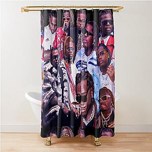 Gunna collage poster tribute design 2022 Shower Curtain