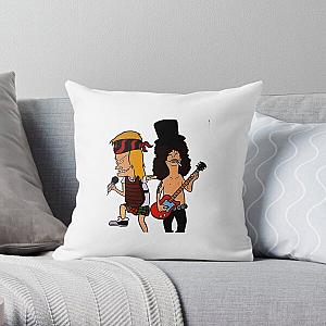 Stickers logos Art - guns n roses trend Throw Pillow RB1911